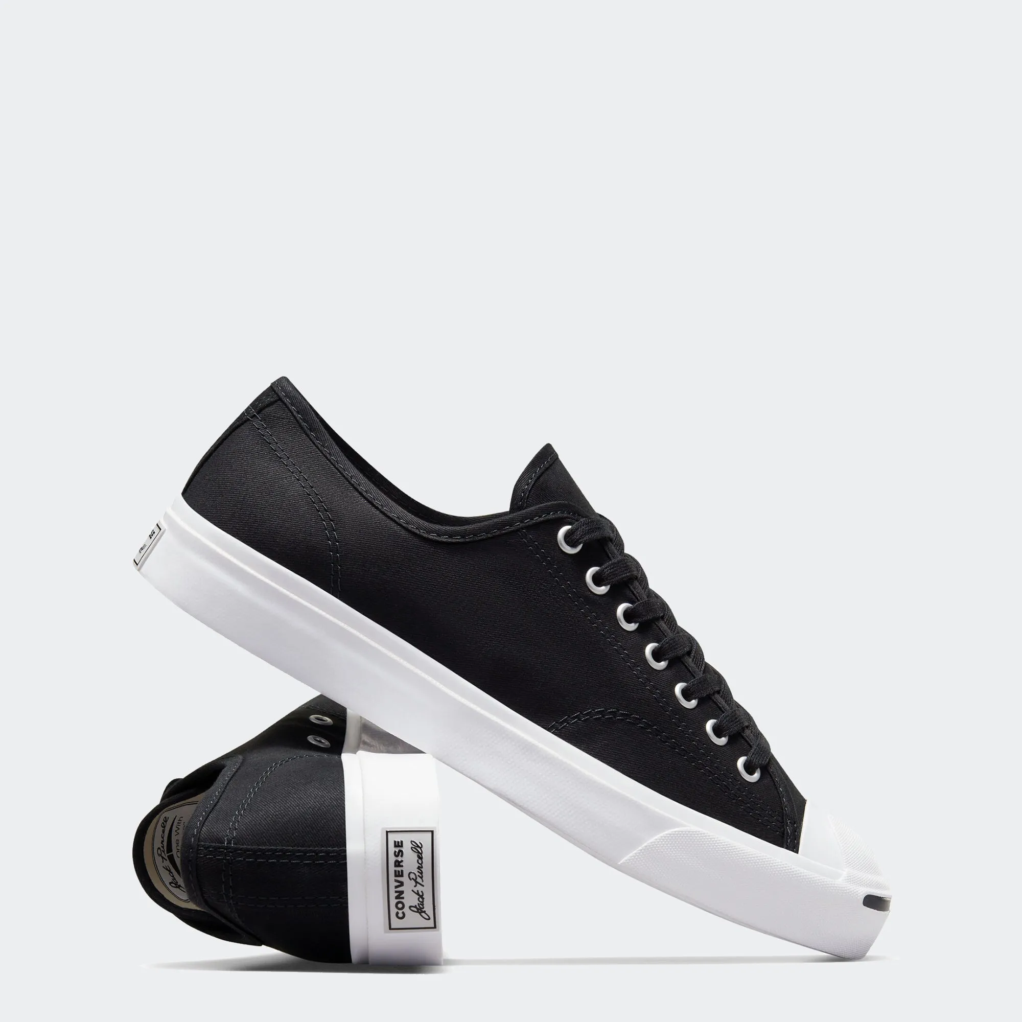 Unisex Converse Jack Purcell Canvas Shoes Black