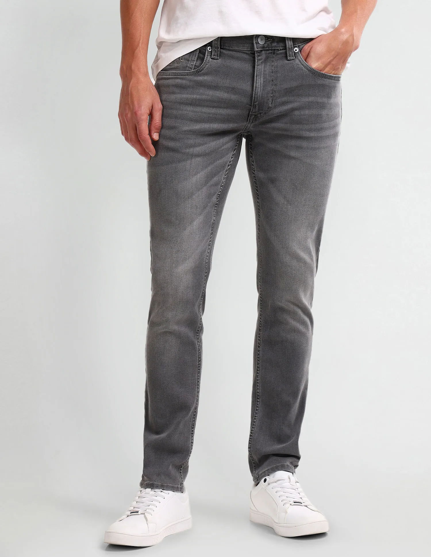 U.S. Polo Assn. Denim Co. Brandon Slim Tapered Grey Jeans