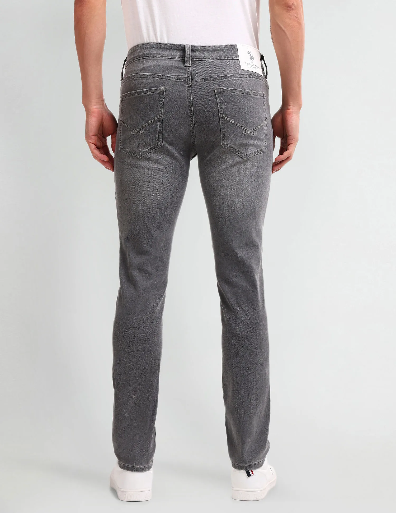 U.S. Polo Assn. Denim Co. Brandon Slim Tapered Grey Jeans