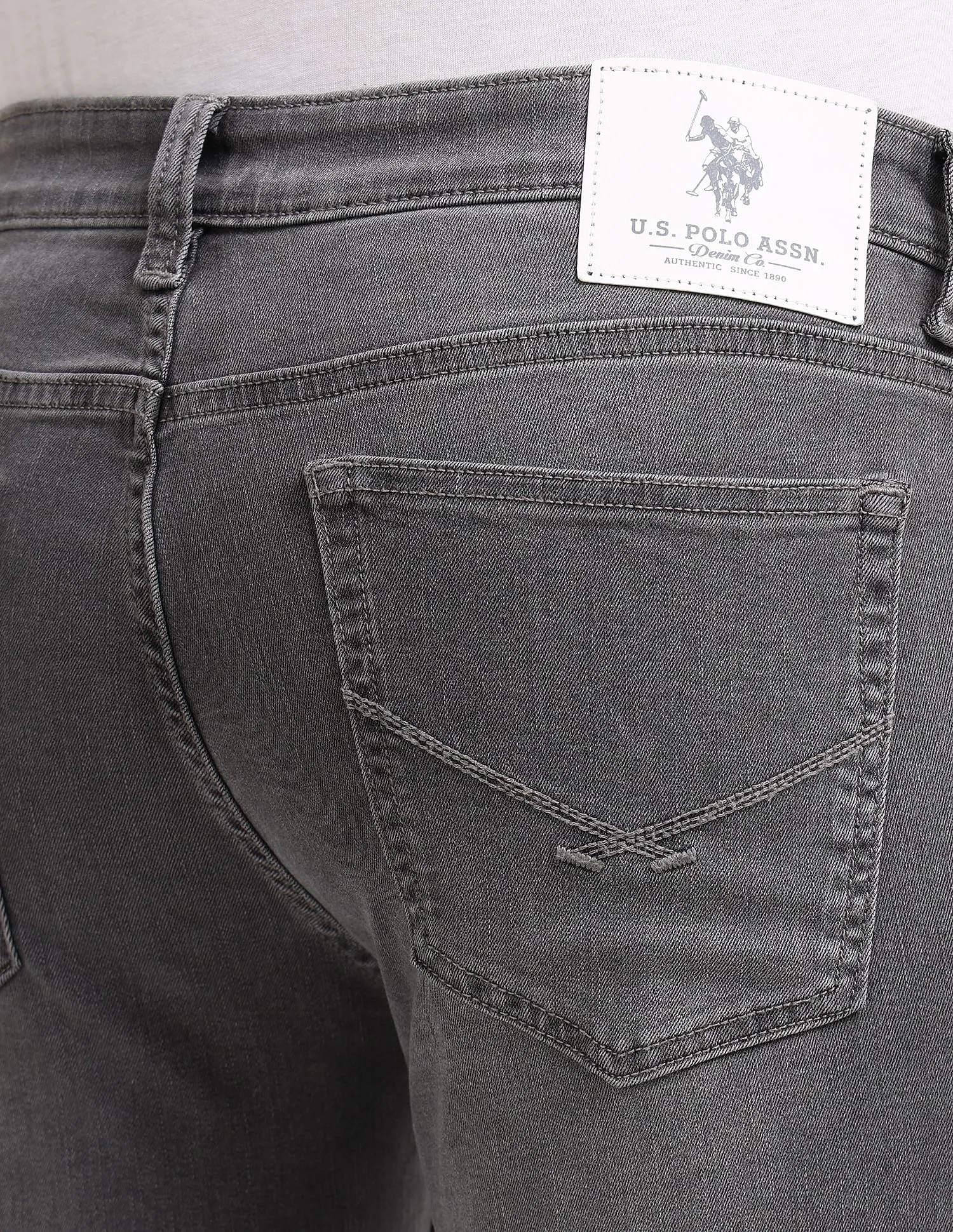 U.S. Polo Assn. Denim Co. Brandon Slim Tapered Grey Jeans