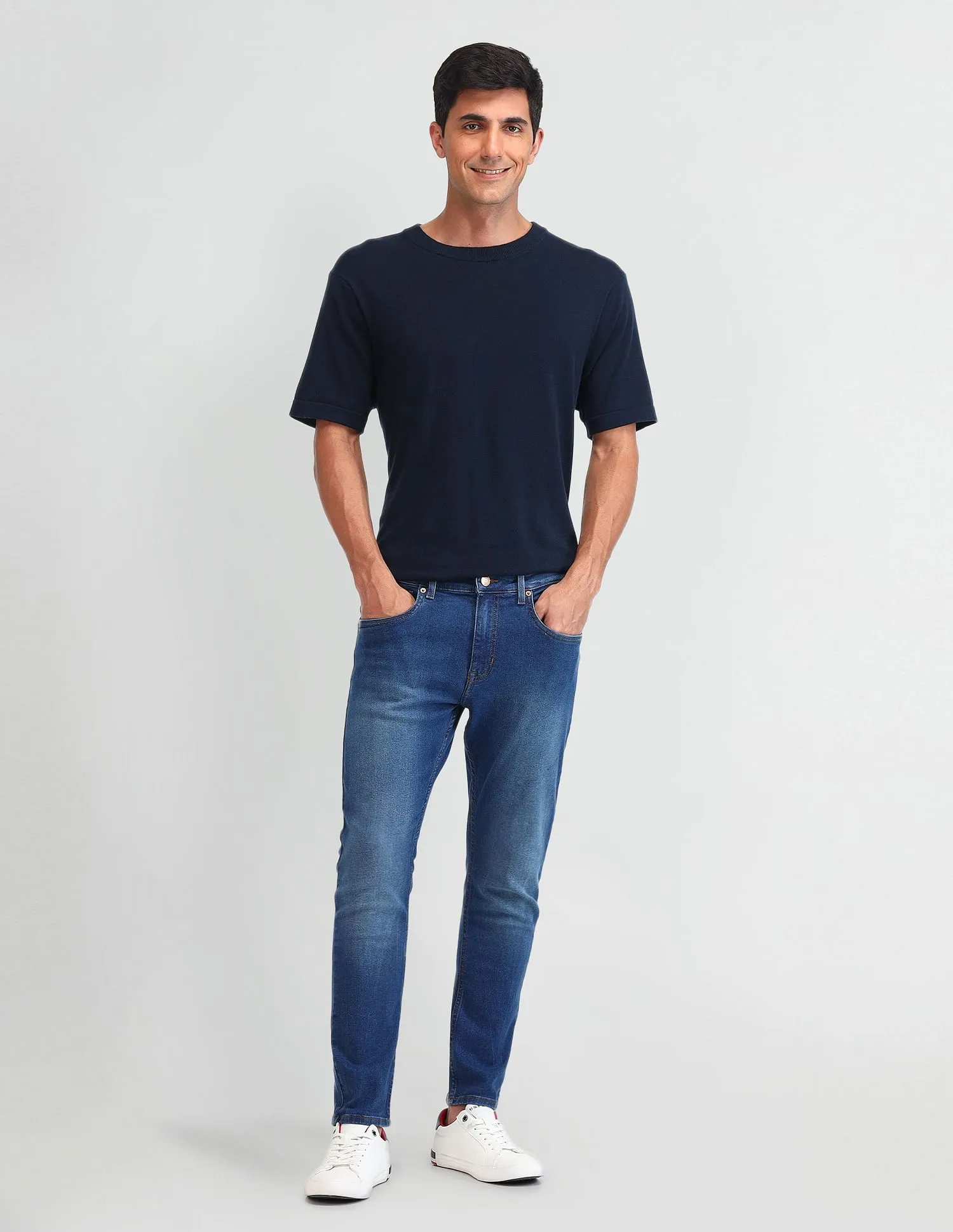 U.S. Polo Assn. Denim Co. Henry Tapered Cropped Fit Blue Jeans