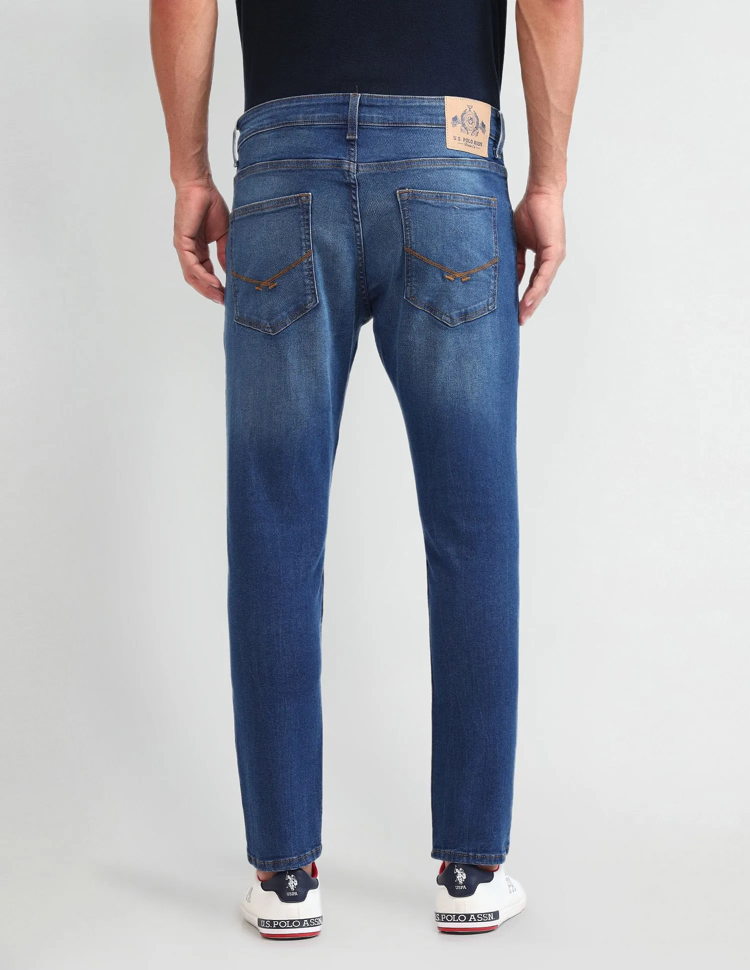 U.S. Polo Assn. Denim Co. Henry Tapered Cropped Fit Blue Jeans