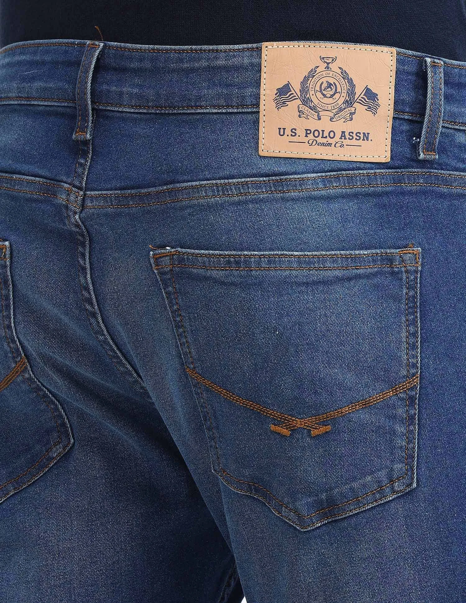 U.S. Polo Assn. Denim Co. Henry Tapered Cropped Fit Blue Jeans