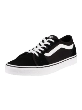 Vans Filmore Decon Suede Canvas Trainers - Black/White