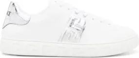 Versace Greca-detail leather sneakers White