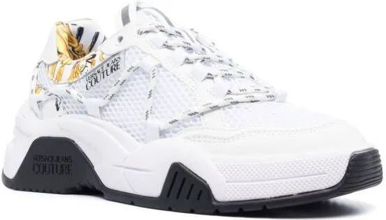 Versace Jeans Couture mesh-panel low-top sneakers White