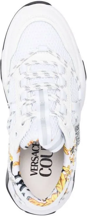 Versace Jeans Couture mesh-panel low-top sneakers White