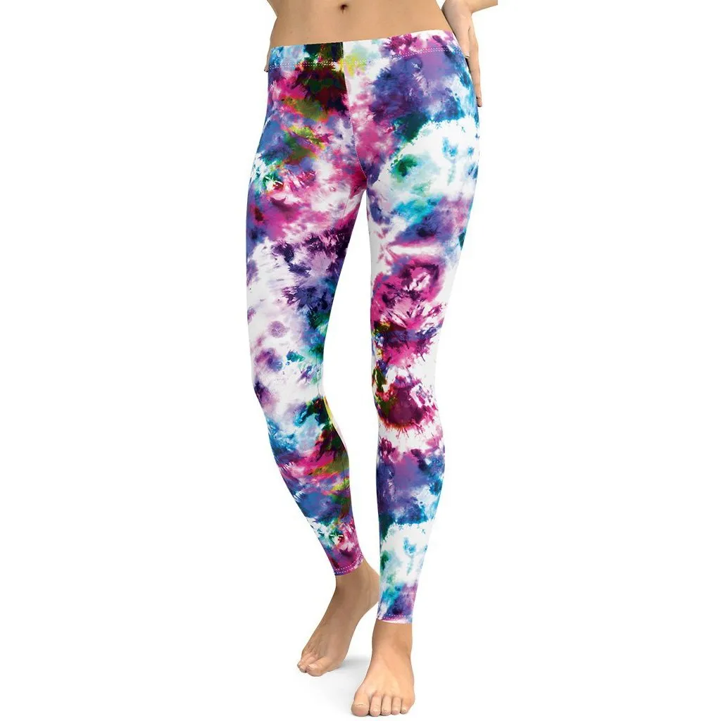 Vibrant Tie Dye Leggings