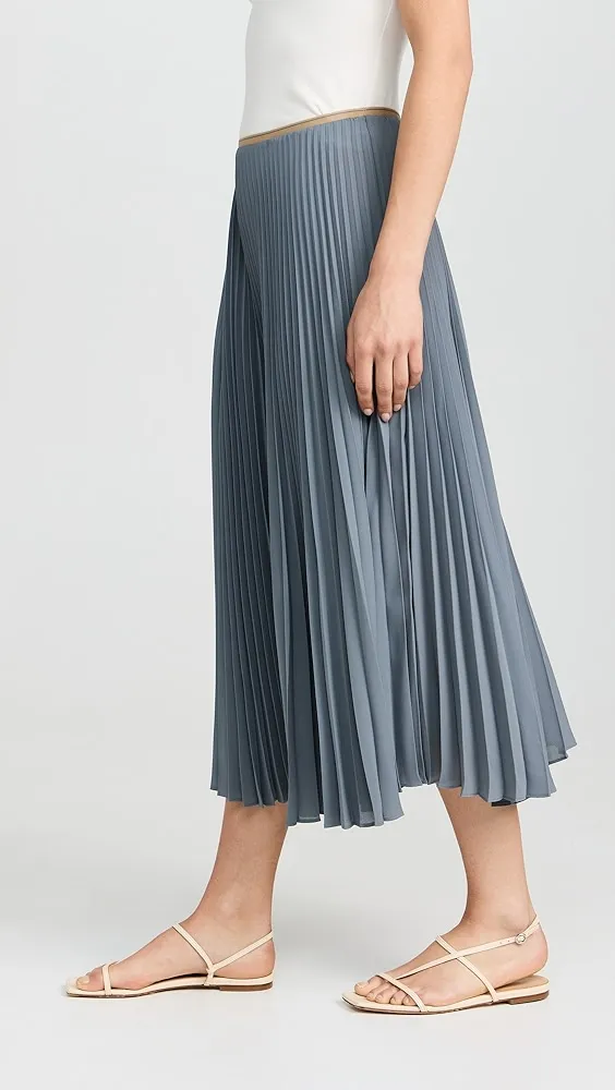 Vince   Draped Pleated Skirt 