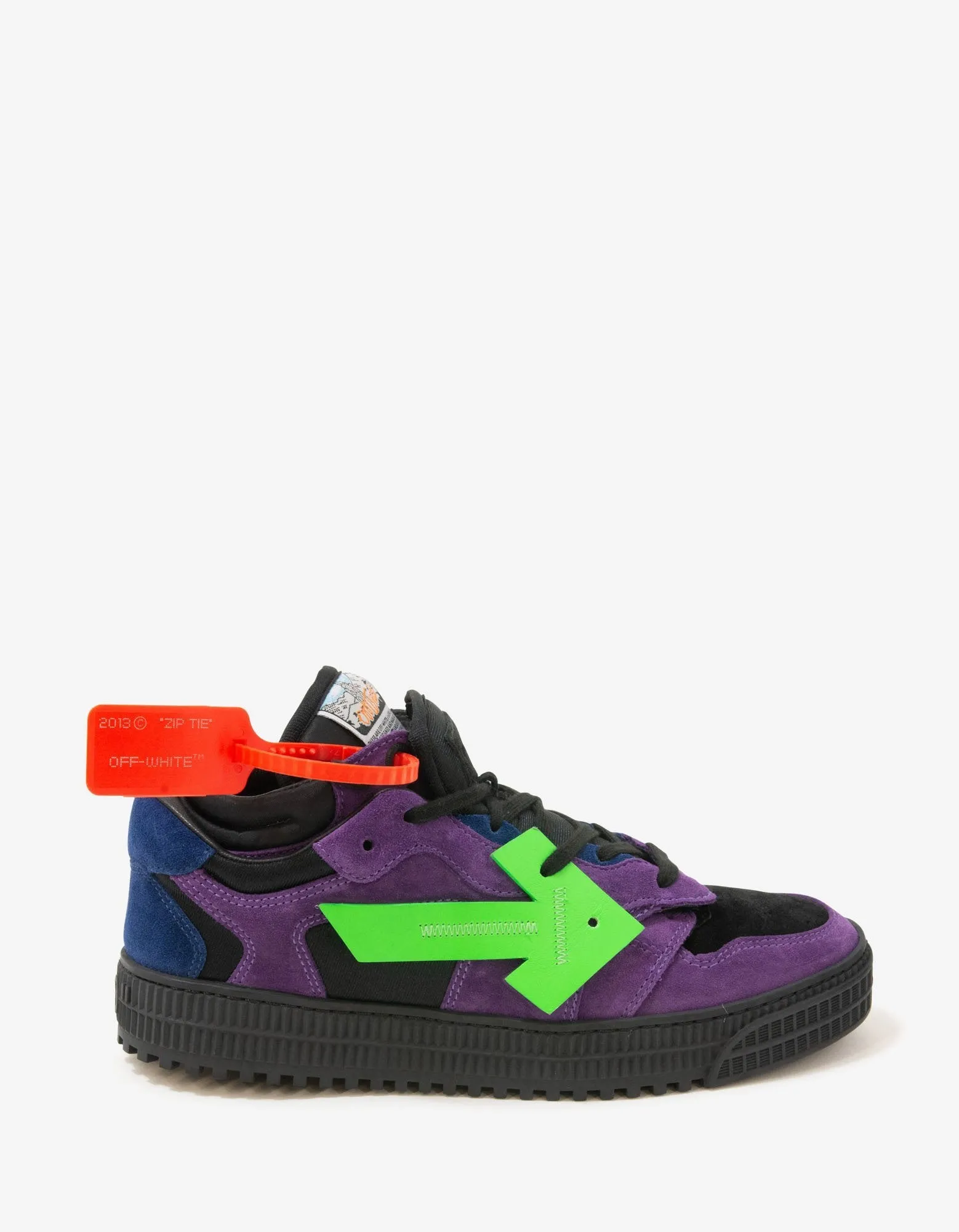 Violet & Green Off-Court Low Trainers -