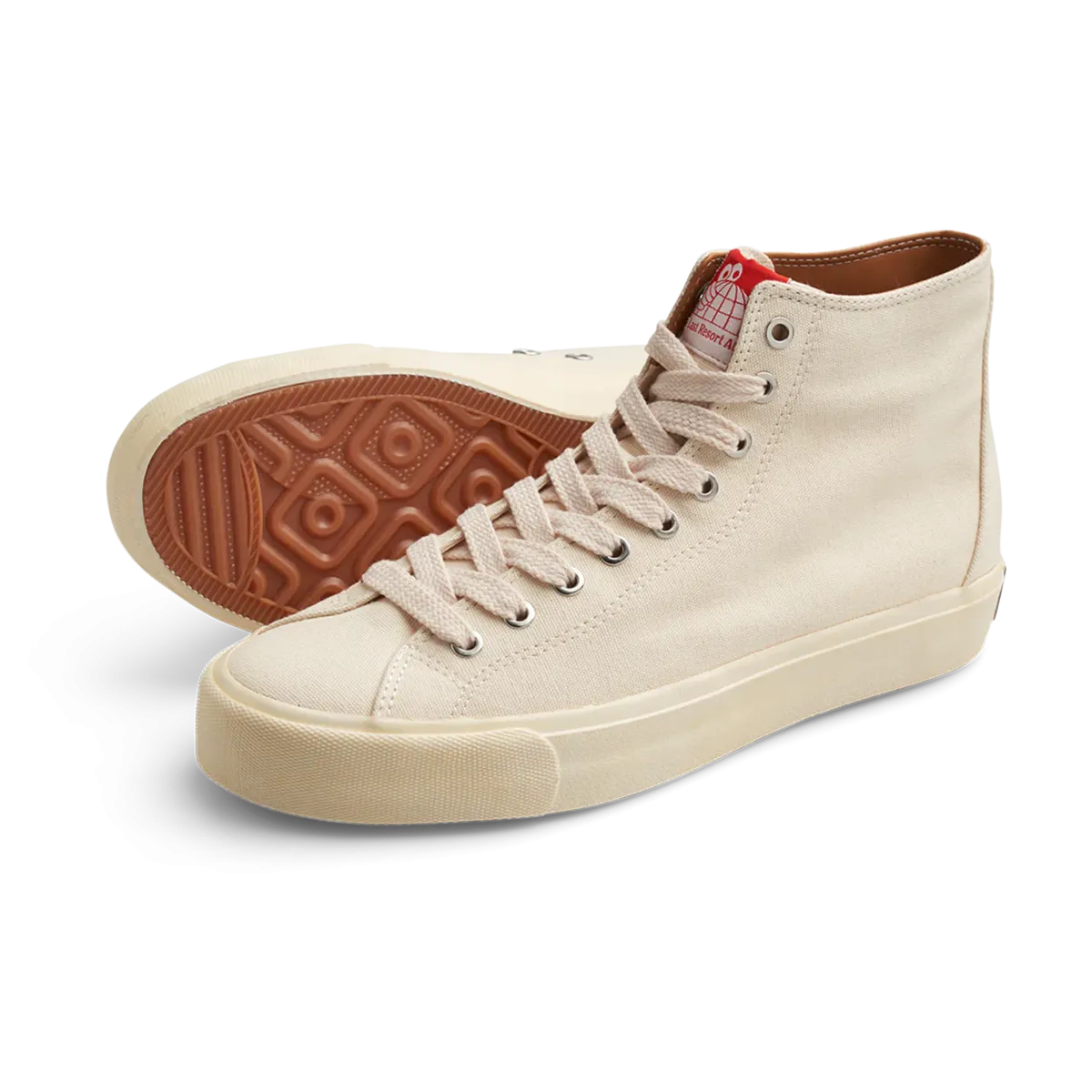 VM003 Hi Canvas Sneakers - White/White