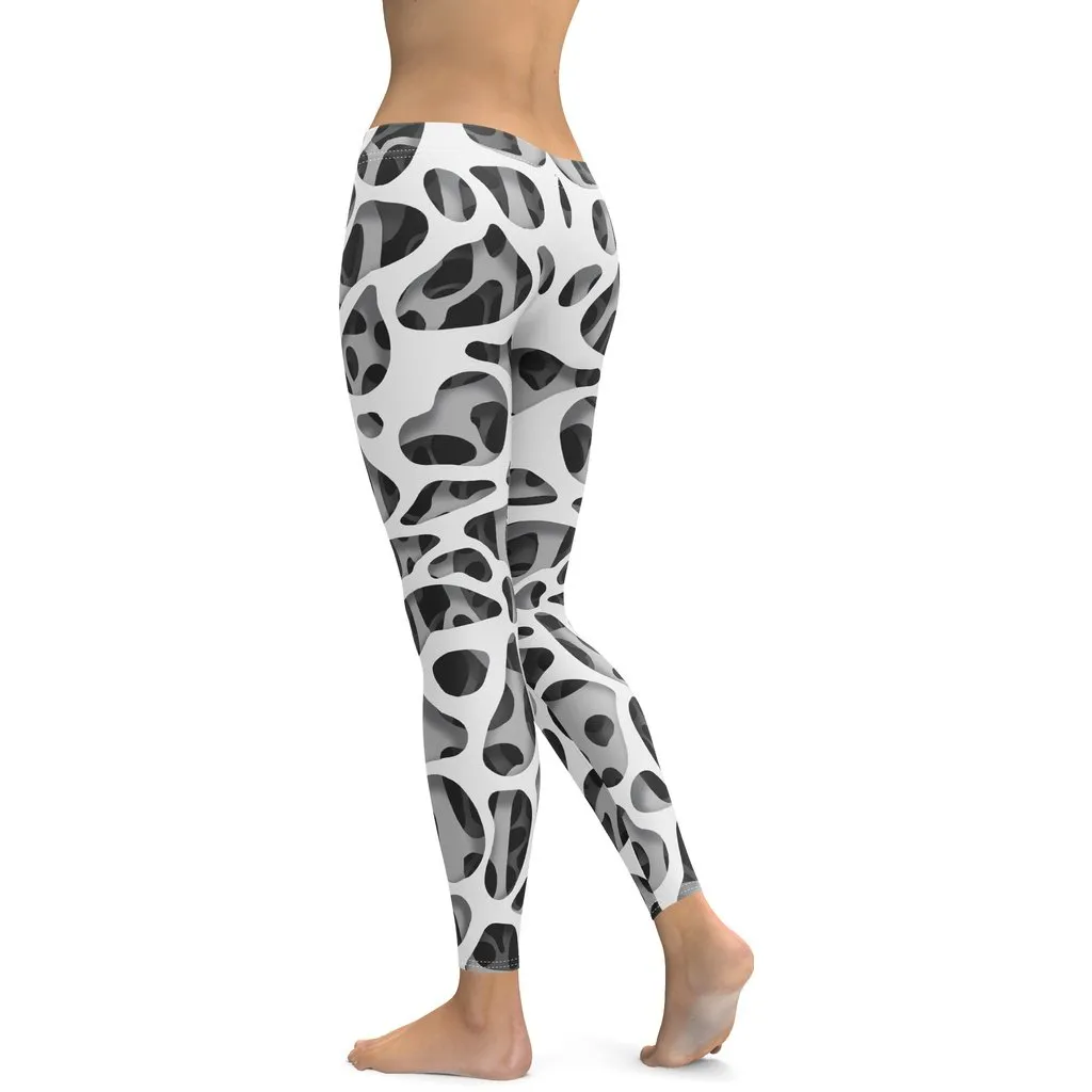 Web Illusion Pattern Leggings