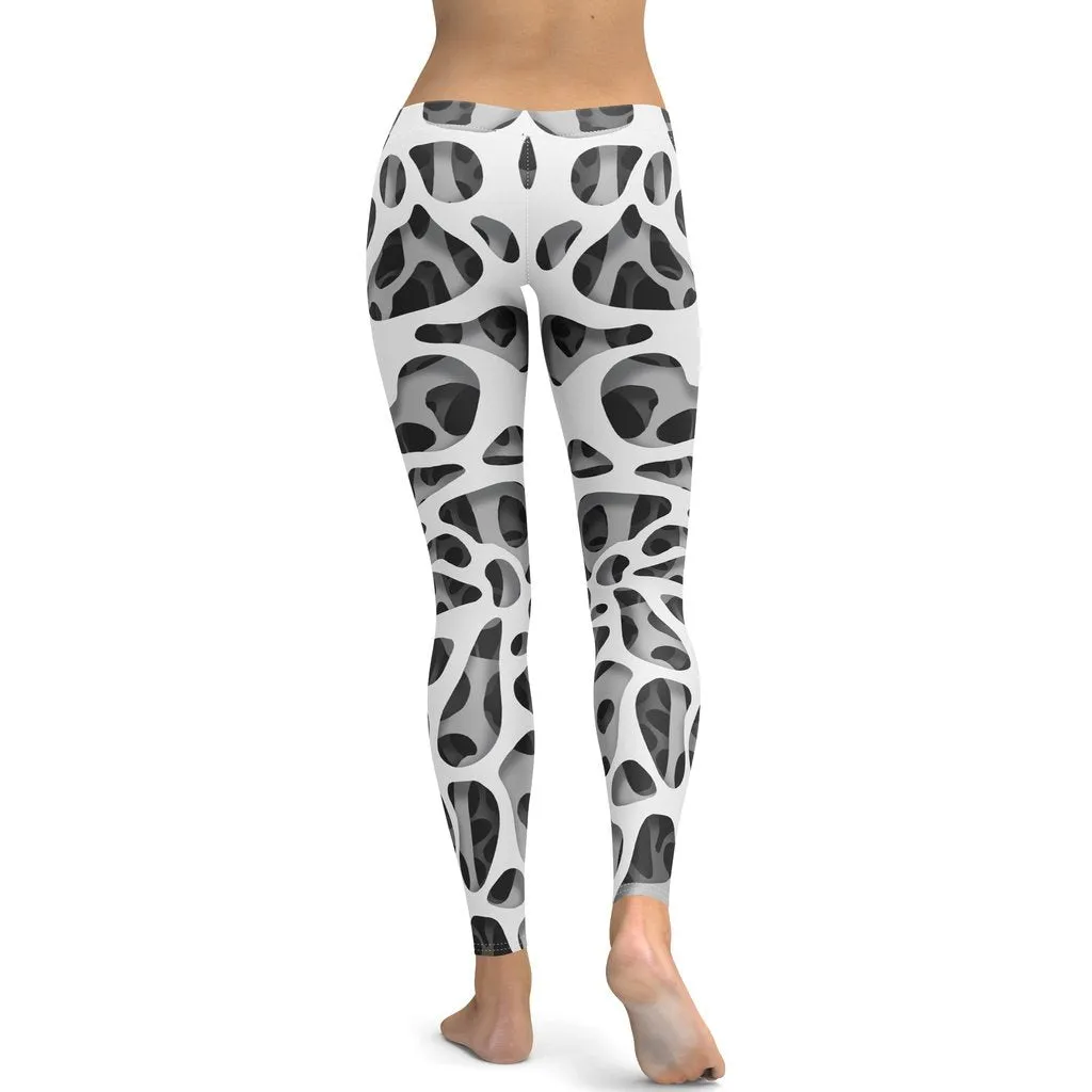 Web Illusion Pattern Leggings