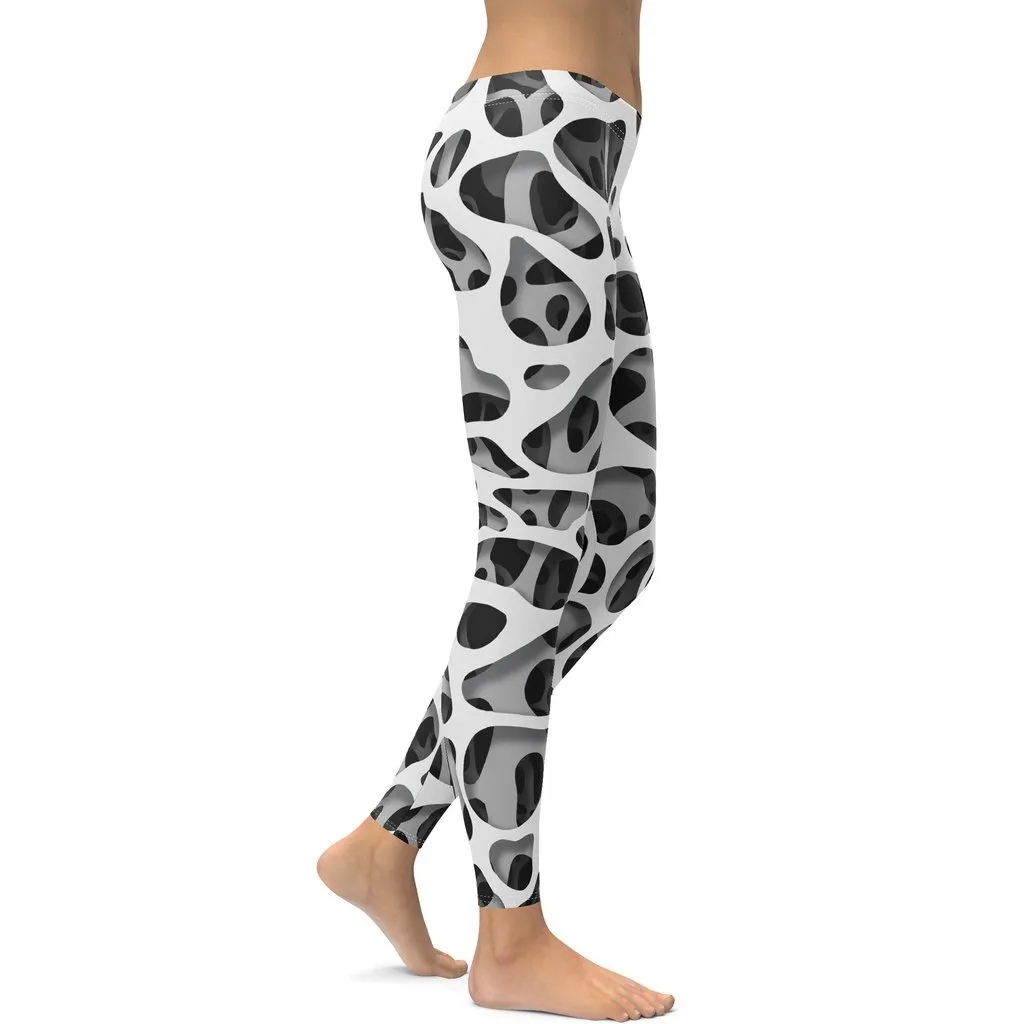 Web Illusion Pattern Leggings