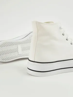 White High Top Trainers | Women | George at ASDA