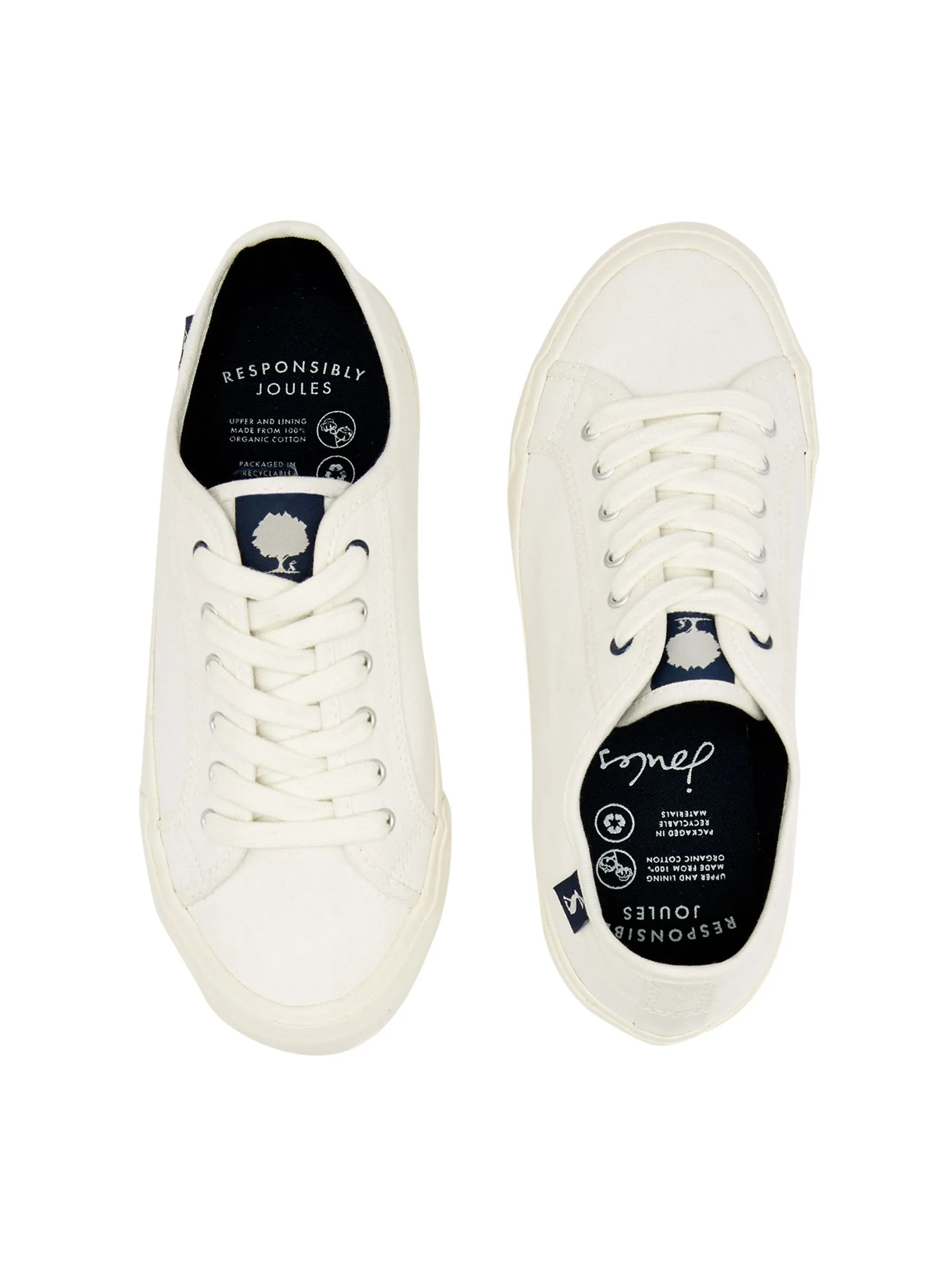 White Sustainable Coast Pump Lace-up Trainers