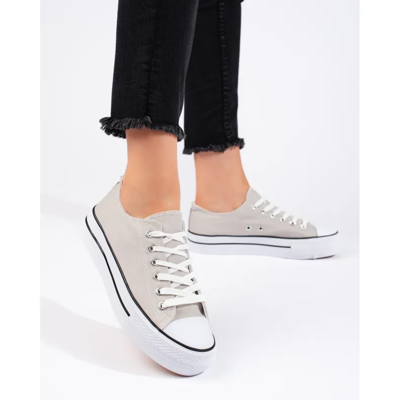 Women's classic gray sneakers grey