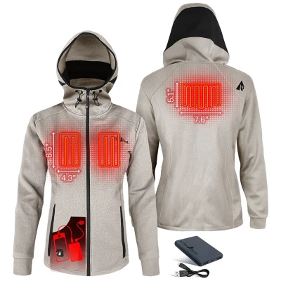 Women's ActionHeat Battery Heated Slim Fit Hoodie Full Zip