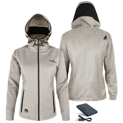 Women's ActionHeat Battery Heated Slim Fit Hoodie Full Zip