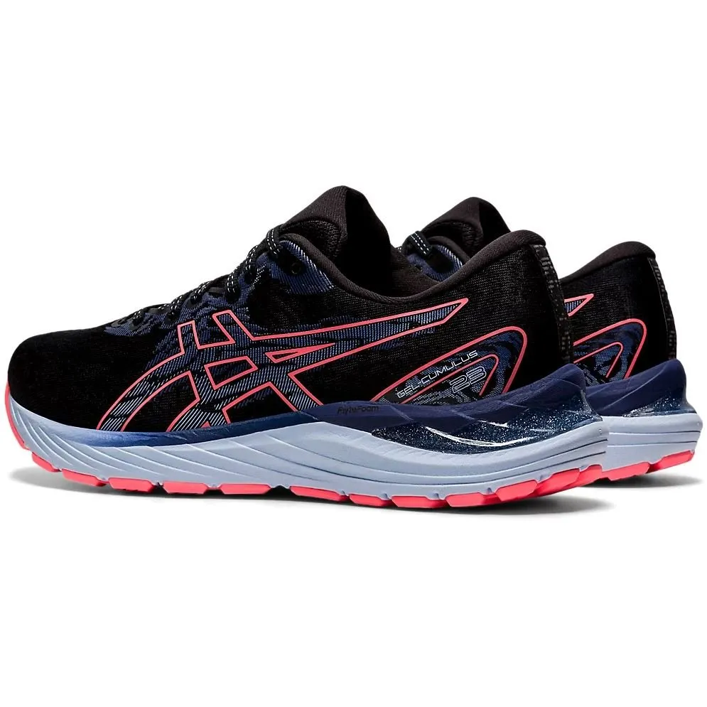 Women's ASICS GEL-CUMULUS 23 (Black/Blazing Coral)