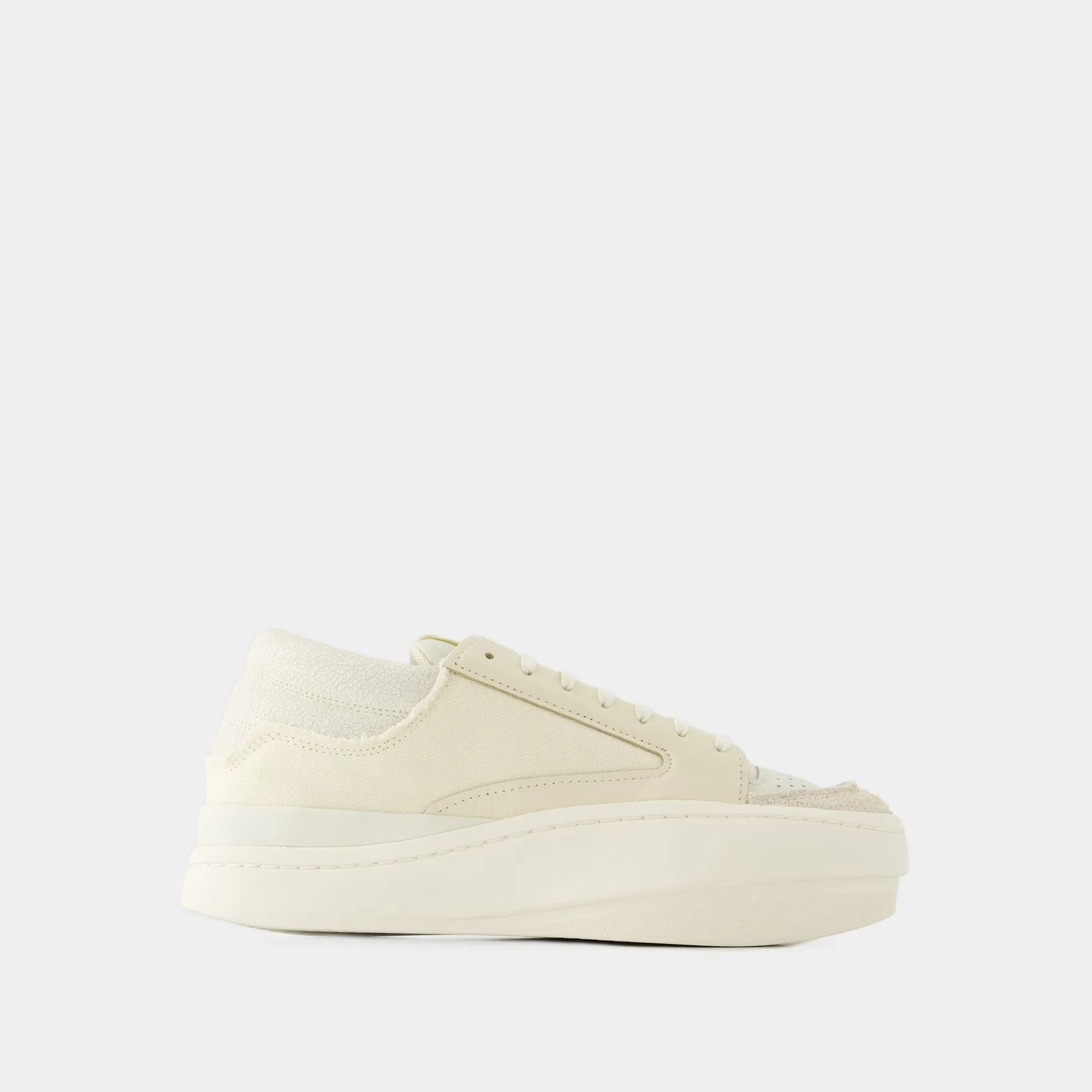 Y-3  Lux Bball Low Sneakers - Y-3 - Leather - White