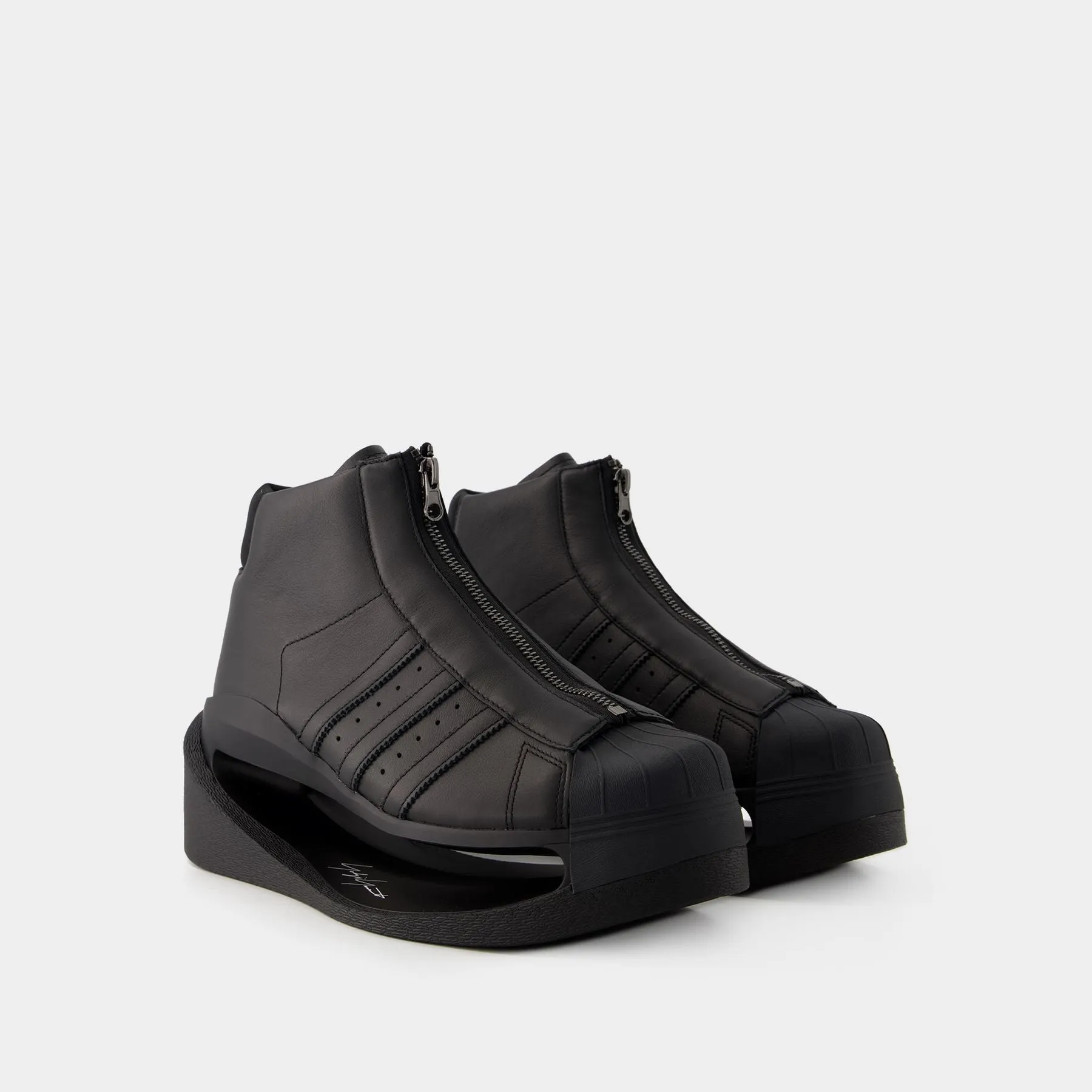 Y-3  Pwr Pro Sneakers - Y-3 - Leather - Black