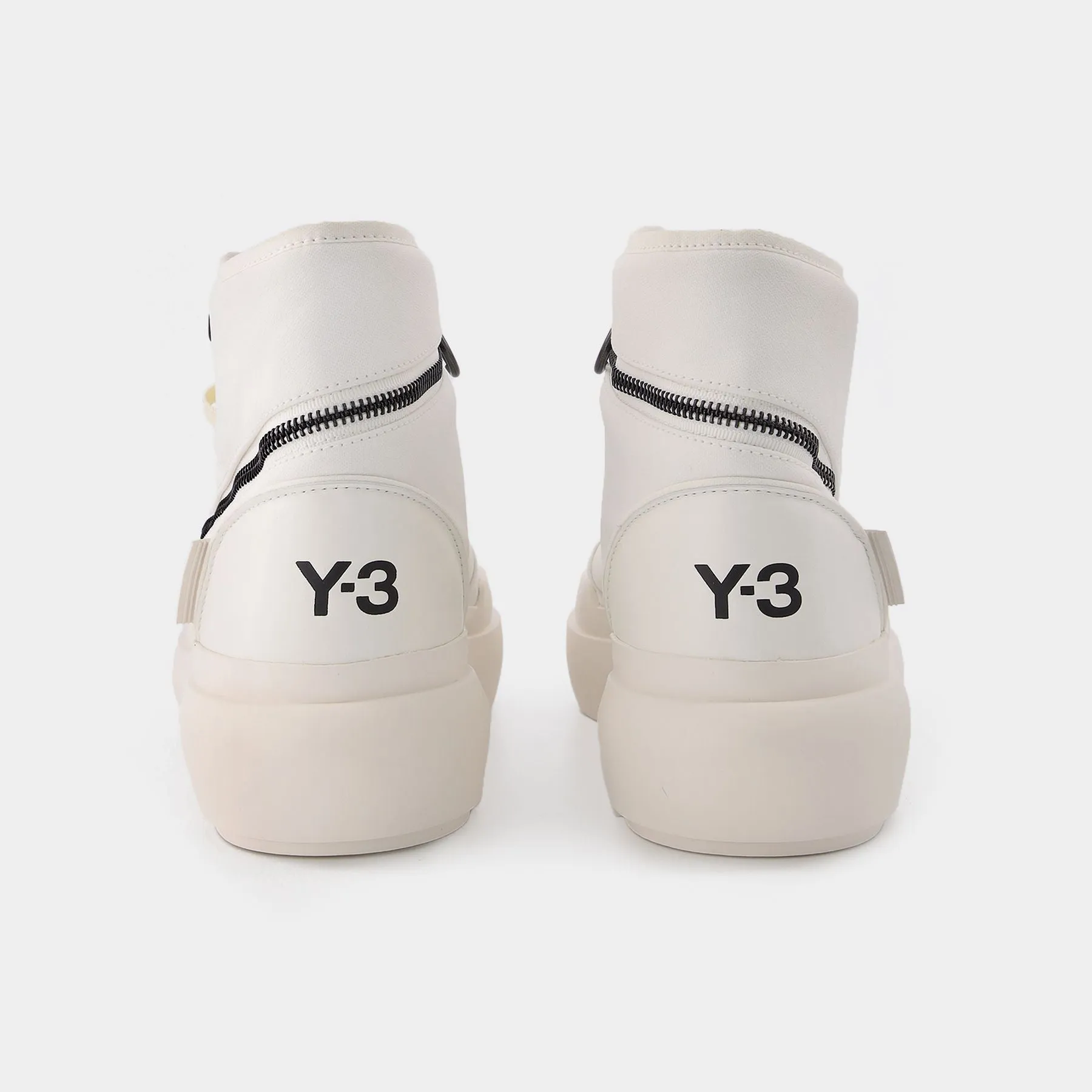 Y-3  Y-3 Ajatu Court High Sneakers in White