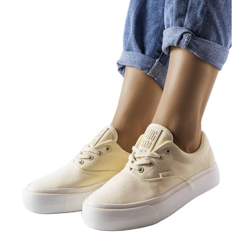 Yellow platform sneakers from Big Star LL274144