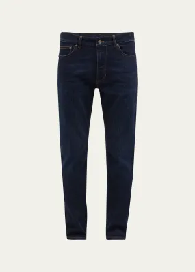 ZEGNA Men's 5-Pocket Dark Wash Denim Jeans